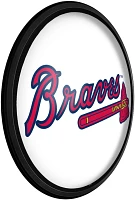 The Fan-Brand Atlanta Braves Logo Round Slimline Lighted Wall Sign                                                              