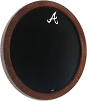 The Fan-Brand Atlanta Braves Logo Chalkboard Faux Barrel Top Sign                                                               