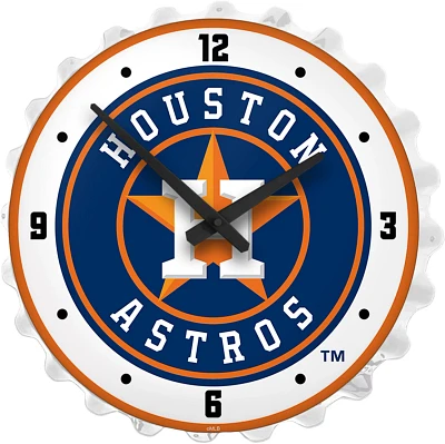 The Fan-Brand Houston Astros Bottle Cap Lighted Wall Clock                                                                      