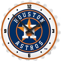 The Fan-Brand Houston Astros Bottle Cap Lighted Wall Clock                                                                      