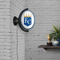 The Fan-Brand Kansas City Royals Original Oval Rotating Lighted Wall Sign                                                       