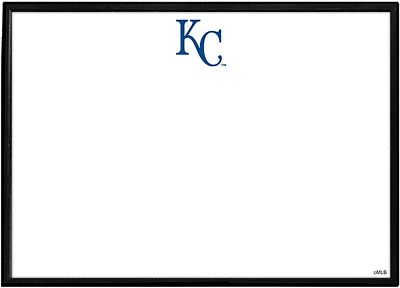 The Fan-Brand Kansas City Royals Logo Framed Dry Erase Wall Sign                                                                