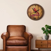 The Fan-Brand St. Louis Cardinals Faux Barrel Top Wall Clock