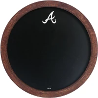The Fan-Brand Atlanta Braves Logo Chalkboard Faux Barrel Top Sign                                                               