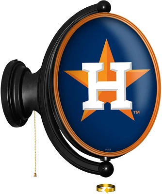 The Fan-Brand Houston Astros Original Oval Rotating Lighted Wall Sign                                                           