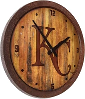 The Fan-Brand Kansas City Royals Branded Faux Barrel Top Wall Clock                                                             