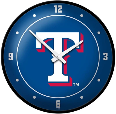 The Fan-Brand Texas Rangers Logo Modern Disc Wall Clock                                                                         