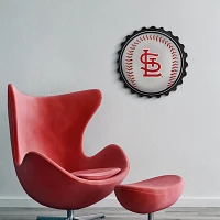 The Fan-Brand St. Louis Cardinals Baseball Bottle Cap Wall Sign                                                                 