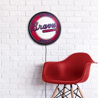 The Fan-Brand Atlanta Braves Round Slimline Lighted Wall Sign                                                                   