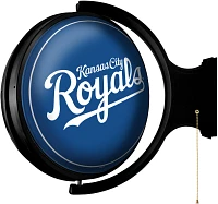 The Fan-Brand Kansas City Royals Logo Original Rotating Lighted Wall Sign                                                       
