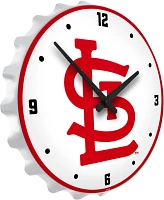 The Fan-Brand St. Louis Cardinals Logo Bottle Cap Lighted Wall Clock                                                            