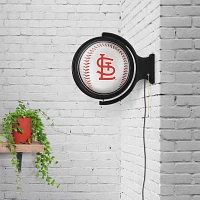 The Fan-Brand St. Louis Cardinals Baseball Original Rotating Lighted Wall Sign                                                  