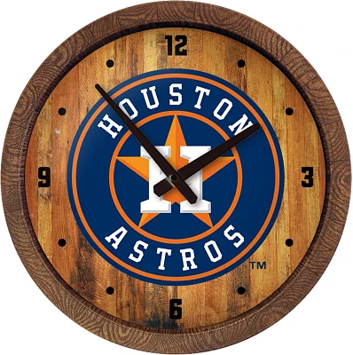 The Fan-Brand Houston Astros Faux Barrel Top Wall Clock