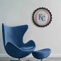 The Fan-Brand Kansas City Royals Baseball Bottle Cap Wall Sign                                                                  