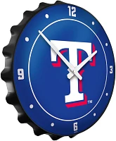 The Fan-Brand Texas Rangers Logo Bottle Cap Wall Clock                                                                          