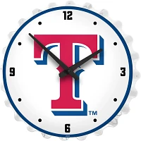 The Fan-Brand Texas Rangers Logo Bottle Cap Lighted Wall Clock                                                                  