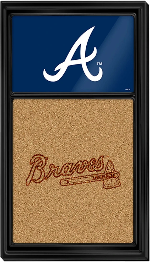 The Fan-Brand Atlanta Braves Dual Logo Cork Note Board                                                                          