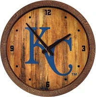 The Fan-Brand Kansas City Royals Faux Barrel Top Wall Clock