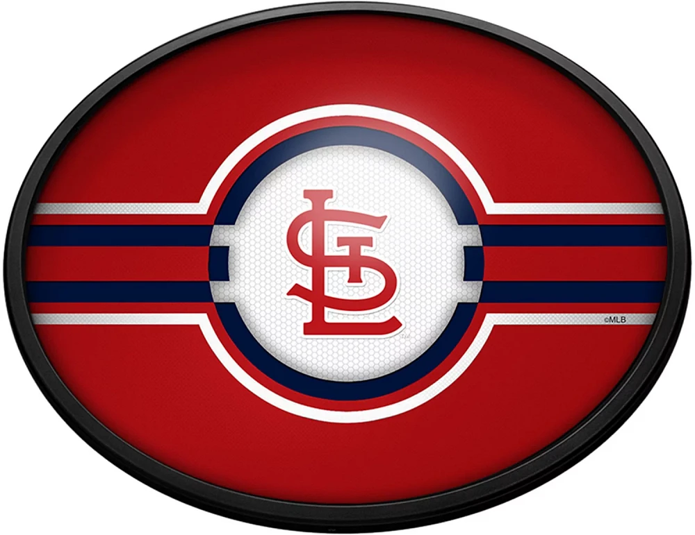 The Fan-Brand St. Louis Cardinals Logo Oval Slimline Lighted Wall Sign                                                          