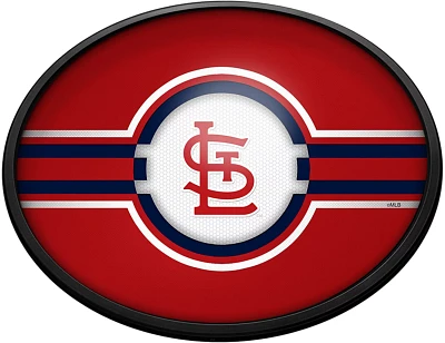 The Fan-Brand St. Louis Cardinals Logo Oval Slimline Lighted Wall Sign                                                          