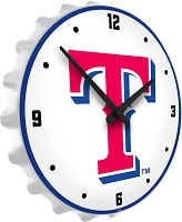 The Fan-Brand Texas Rangers Logo Bottle Cap Lighted Wall Clock                                                                  