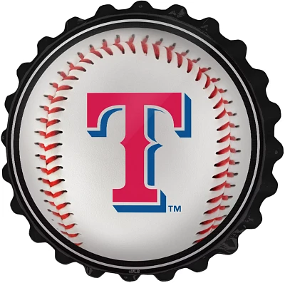 The Fan-Brand Texas Rangers Baseball Bottle Cap Wall Sign                                                                       