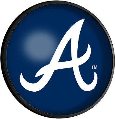 The Fan-Brand Atlanta Braves Alternate Logo Round Slimline Lighted Wall Sign                                                    