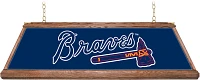 The Fan-Brand Atlanta Braves Premium Wood Pool Table Light                                                                      
