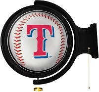 The Fan-Brand Texas Rangers Baseball Original Rotating Lighted Wall Sign                                                        