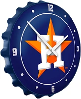 The Fan-Brand Houston Astros Logo Bottle Cap Wall Clock                                                                         