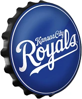 The Fan-Brand Kansas City Royals Wordmark Bottle Cap Wall Sign                                                                  