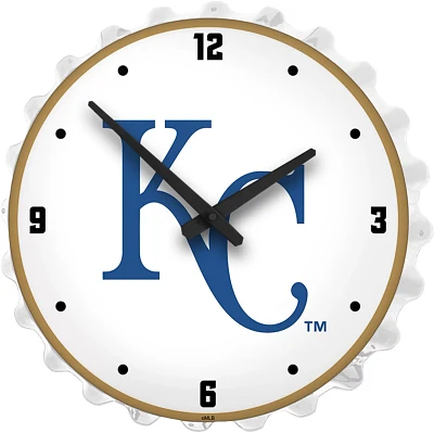 The Fan-Brand Kansas City Royals Bottle Cap Lighted Wall Clock                                                                  