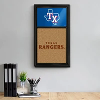 The Fan-Brand Texas Rangers Dual Logo Cork Note Board                                                                           