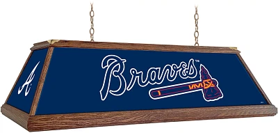 The Fan-Brand Atlanta Braves Premium Wood Pool Table Light                                                                      