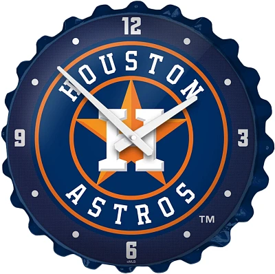 The Fan-Brand Houston Astros Bottle Cap Wall Clock                                                                              