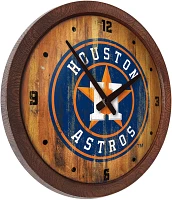 The Fan-Brand Houston Astros Faux Barrel Top Wall Clock                                                                         