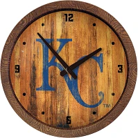 The Fan-Brand Kansas City Royals Faux Barrel Top Wall Clock