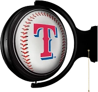 The Fan-Brand Texas Rangers Baseball Original Rotating Lighted Wall Sign                                                        