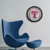 The Fan-Brand Texas Rangers Baseball Bottle Cap Wall Sign                                                                       