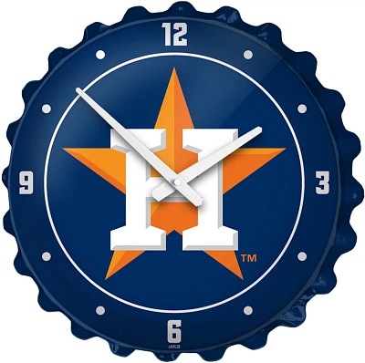 The Fan-Brand Houston Astros Logo Bottle Cap Wall Clock                                                                         