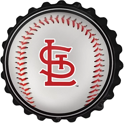The Fan-Brand St. Louis Cardinals Baseball Bottle Cap Wall Sign                                                                 