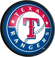 The Fan-Brand Texas Rangers Round Slimline Lighted Wall Sign                                                                    