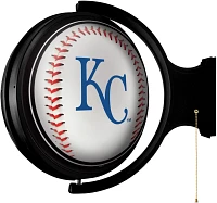 The Fan-Brand Kansas City Royals Baseball Original Rotating Lighted Wall Sign                                                   