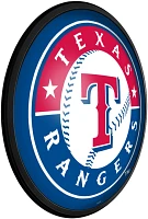 The Fan-Brand Texas Rangers Round Slimline Lighted Wall Sign                                                                    