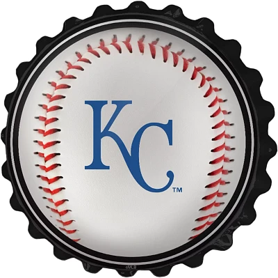 The Fan-Brand Kansas City Royals Baseball Bottle Cap Wall Sign                                                                  