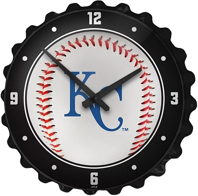 The Fan-Brand Kansas City Royals Baseball Bottle Cap Wall Clock                                                                 