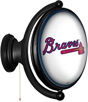 The Fan-Brand Atlanta Braves Original Oval Rotating Lighted Wall Sign                                                           