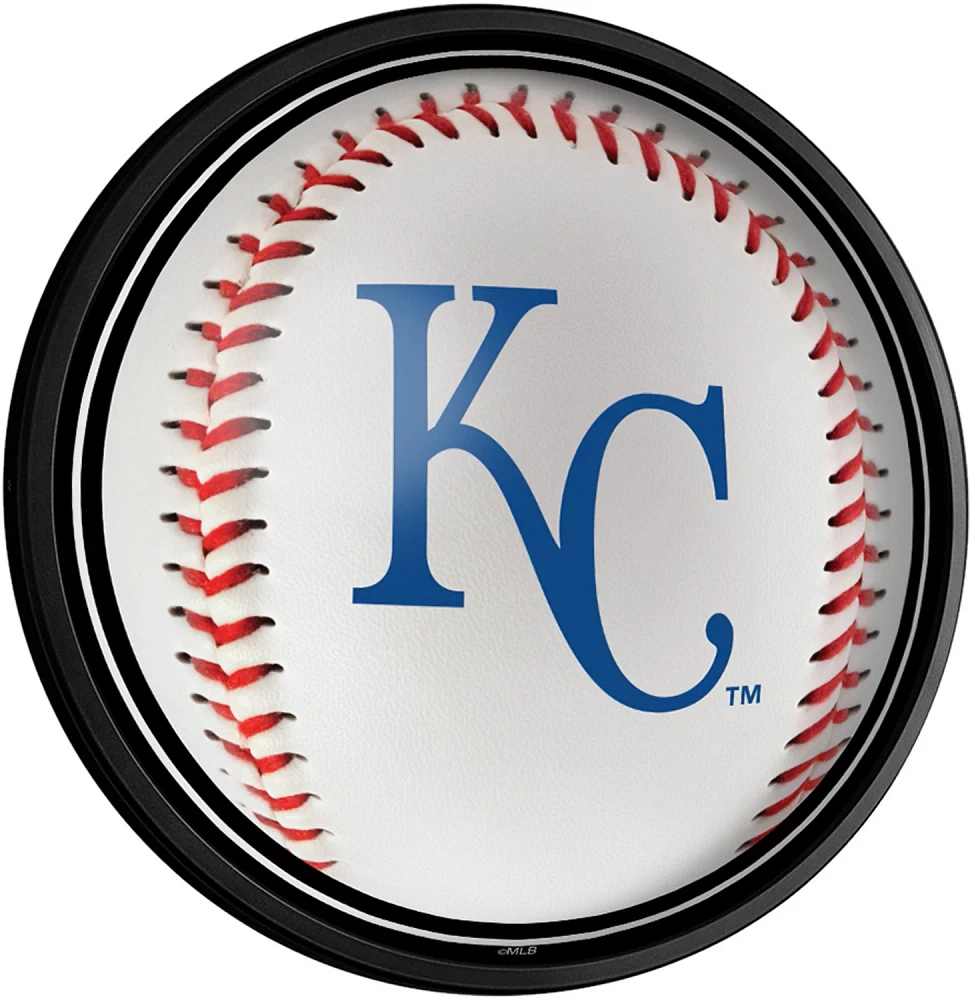 The Fan-Brand Kansas City Royals Baseball Round Slimline Lighted Wall Sign                                                      