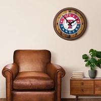 The Fan-Brand Texas Rangers Faux Barrel Top Wall Clock