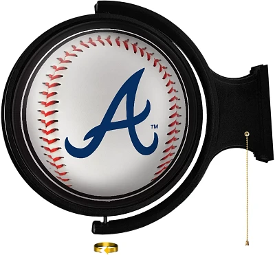 The Fan-Brand Atlanta Braves Baseball Original Rotating Lighted Wall Sign                                                       